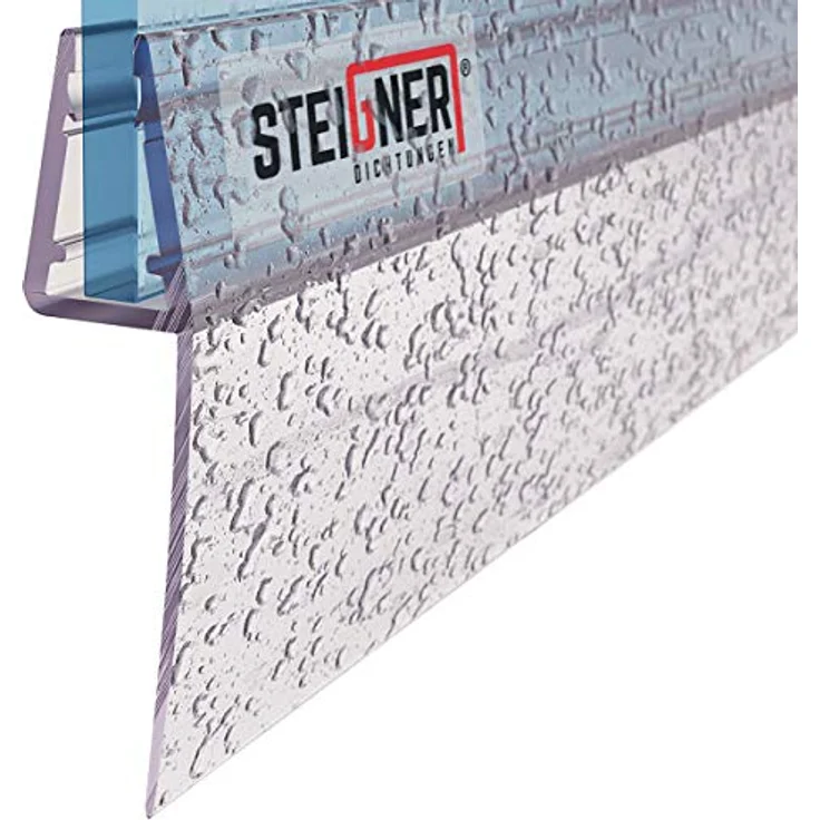 STEIGNER Duschdichtung, 30cm, Glasstärke 3,5/4/ 5 mm, Gerade PVC Ersatzdichtung für Dusche, UK04 – Bild 1
