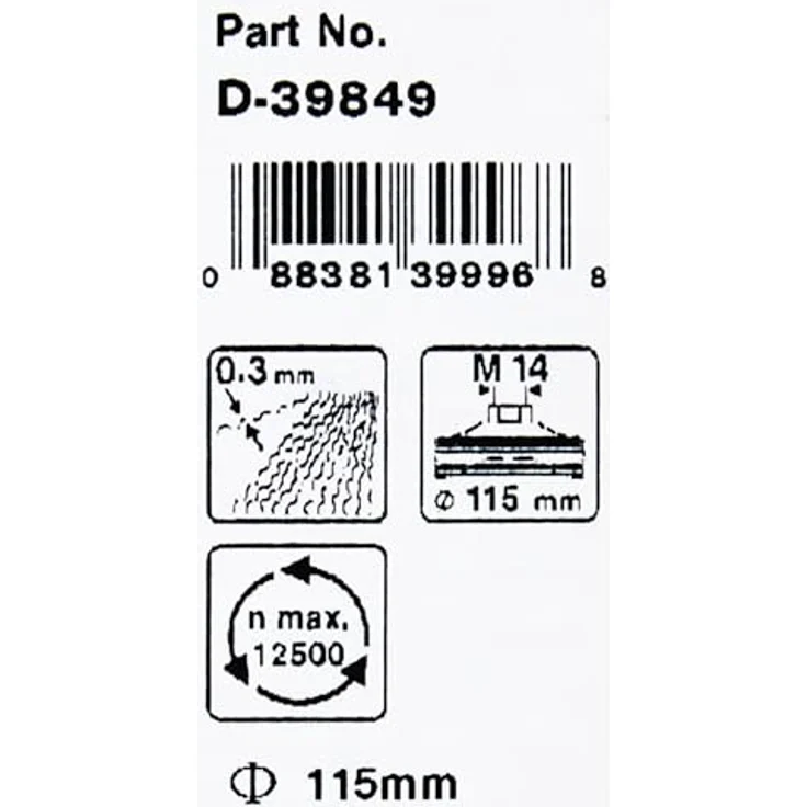 Makita D-39849 Kegelbuerste 115mm, 115 mm – Bild 8