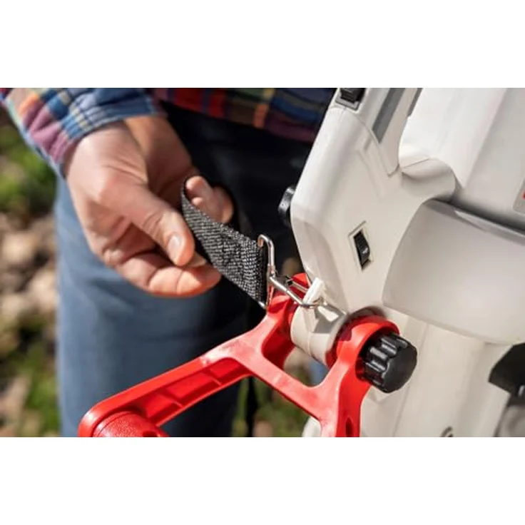 Ikra 3-in-1 Laubsauger + Laubbläser, Akku-Gerät mit 210 km/h Blasgeschwindigkeit, grau-rot, inkl. 45-Liter-Auffangbeutel und Schnellader – Bild 19