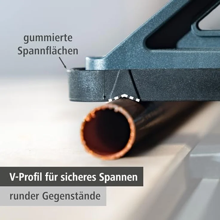 wolfcraft 2 Einhandzwingen PRO MAX, 250 kg Spannkraft, 150 mm Spannweite, intelligente Pumpmechanik für kontrolliertes Spannen – Bild 5