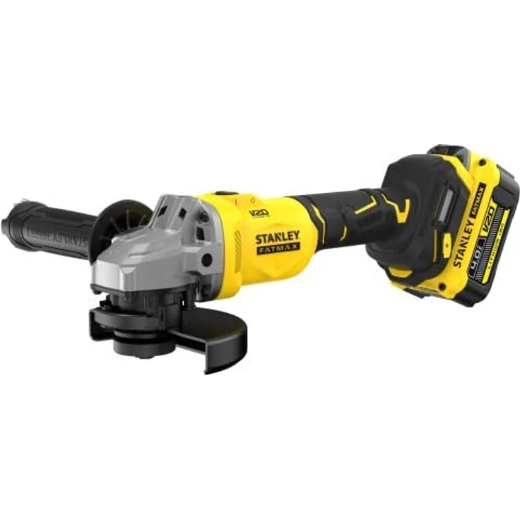 STANLEY FATMAX V20 Akku-Winkelschleifer SFMCG710M1T QW, bürstenlos, 125 mm, 4,0 Ah Li-Ion-Akku, 2 A Ladegerät, PRO-STACK-Koffer, 18 V – Bild 2