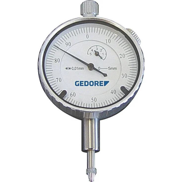 Gedore Automotive KL-0128-0 1753053 Messuhr, nichtrostender Stahl mit 10 mm Verlängerung, nach DIN 878-E