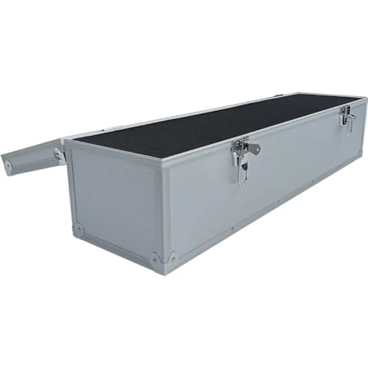 ECI Tools Werkzeugkoffer Alubox Alukoffer Silber Koffer Aufbewahrung leer 20x20x60 cm, stoßgeschützt, mit individuell anpassbarer Polsterung – Bild 5