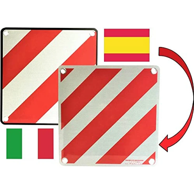 IWH 97605 Warntafel 2in1 fuer Spanien und Italien Warntafel (L x B) 50cm x 50cm