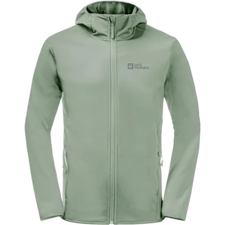 Jack Wolfskin Bornberg Hoody M, Herren Softshelljacke, winddicht und wasserabweisend, Grün, Größe M – Bild 3