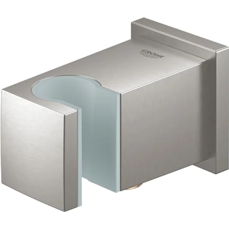 GROHE Eurosmart Wandanschlussbogen mit Wandbrausehalter, eigensicher gegen Rückfließen, supersteel | 40915000 – Bild 3