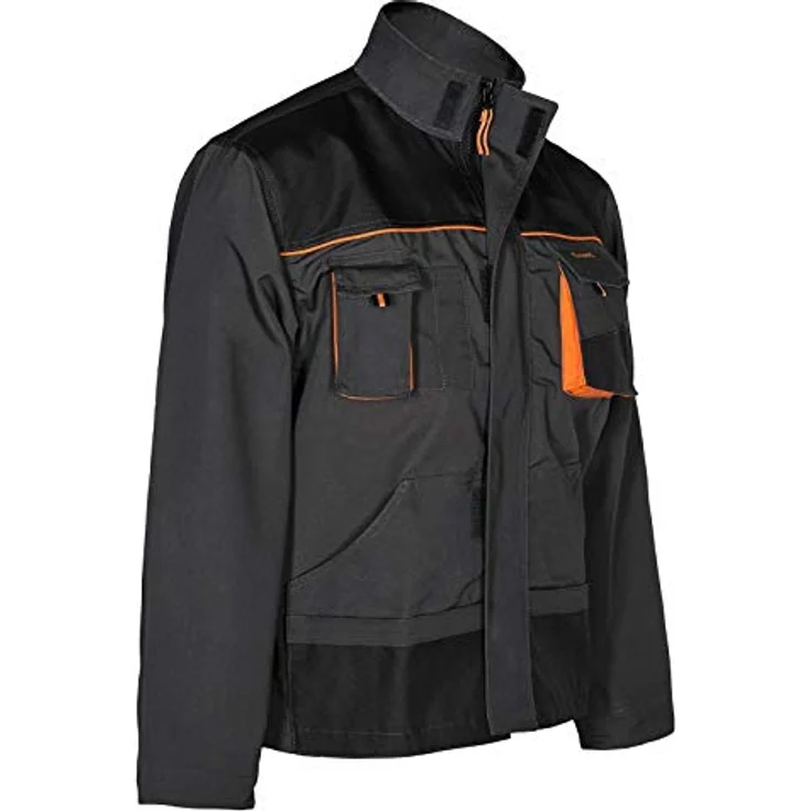 Artmas Arbeitsjacke Classic Grau, professionelle Sicherheitsjacke für Industrie und Baugewerbe – Bild 2