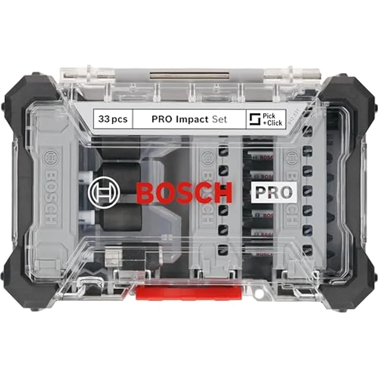 Bosch 33x PRO Impact Set, 33-tlg. (200 x 107 mm, schlagfester 1/4‑Zoll-Sechskantschaft) – Bild 2