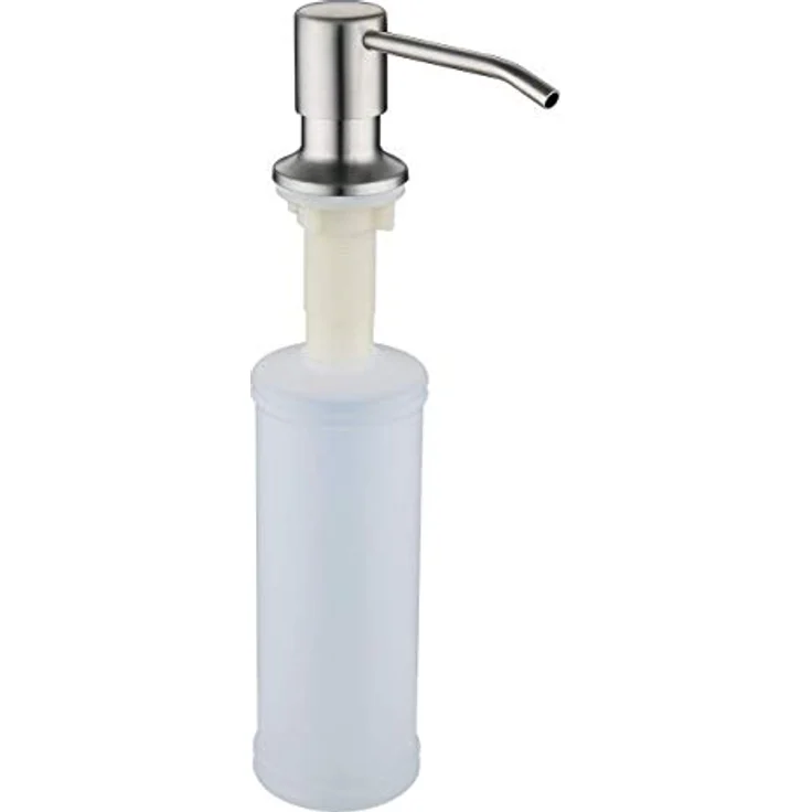 VBChome Spülbecken mit Armatur 77 x 44 cm Granit Einzelbecken Einbauspüle Abtroffläche gesprenkelt reversibel Verbundspüle Küchenarmatur + Siphon + Spülmittelspender, grau – Bild 5