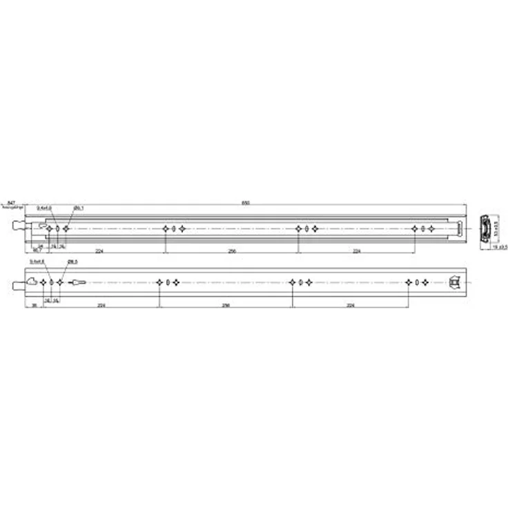 SOTECH Schwerlastauszug KV2-100-H53-L850-LC, kugelgelagert mit Einrastfunktion, 850 mm, 100 kg Tragfähigkeit, Stahl verzinkt – Bild 6