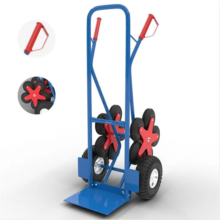 MAXCRAFT Treppenkarre bis 200 kg - 12 Räder, belastbar und langlebig