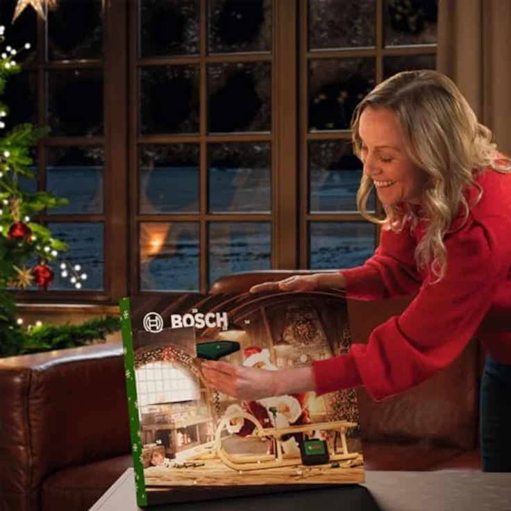 Bosch Handwerkzeug-Adventskalender 2024, 33-teilig (Werkzeug-Set mit Bit-Ratschenschraubendreher T-Griff, Präzisionsschraubendreher, Bit-Schraubendreher Stubby, Zubehör, Korkenzieher, Tasche) – Bild 2
