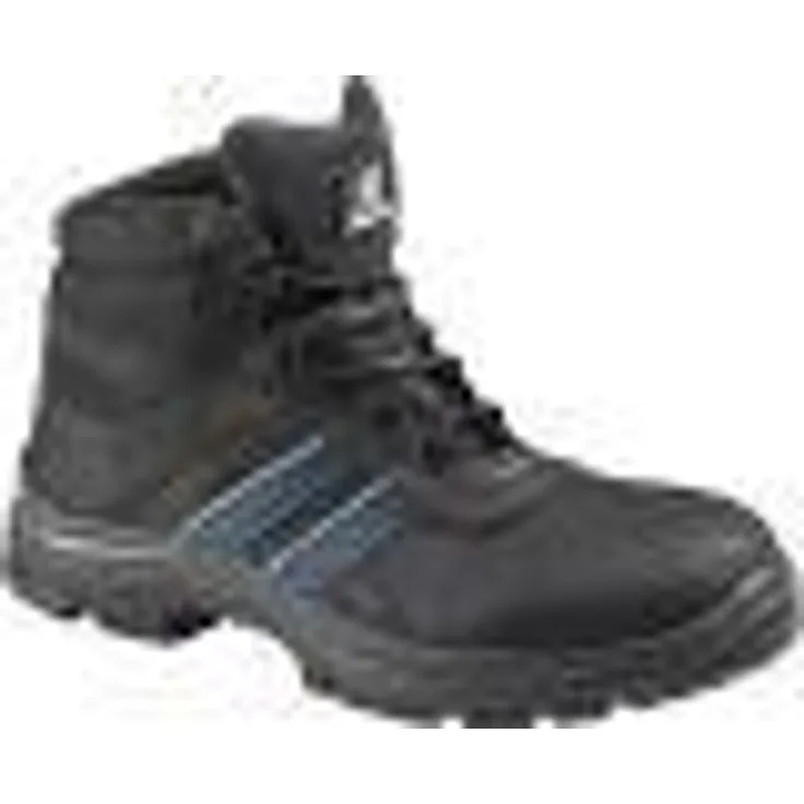 Lemaitre Sicherheitshalbschuh/-hochschuh S3 "Andy" aus robustem Büffelleder in Schwarz mit durchtrittsicherer Gewebeeinlage und rutschfester GERMAX-Sohle