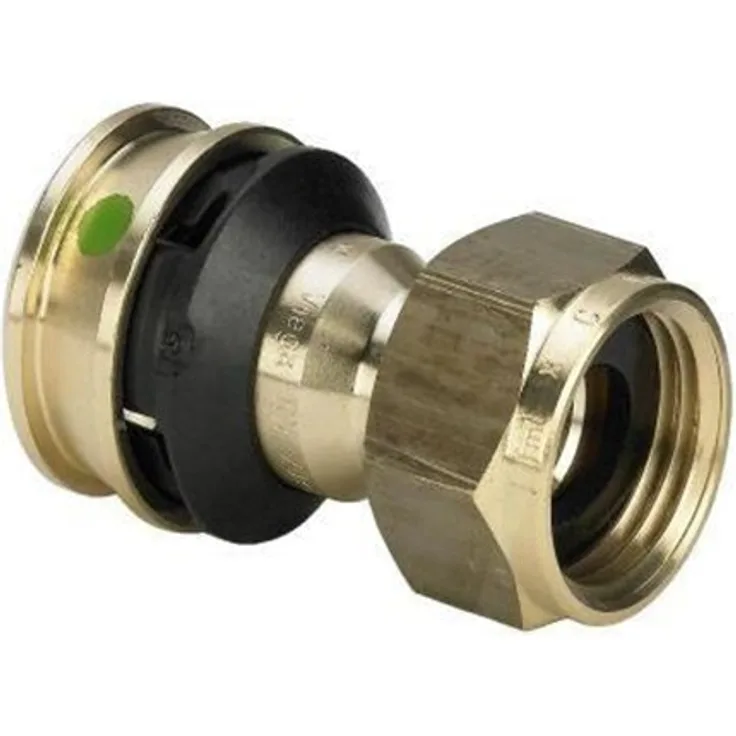 Viega Raxofix Verbindungsschraubfitting 16 x 3/4", SC-Contur, Siliziumbronze, Gunmetal, EPDM-Dichtungen