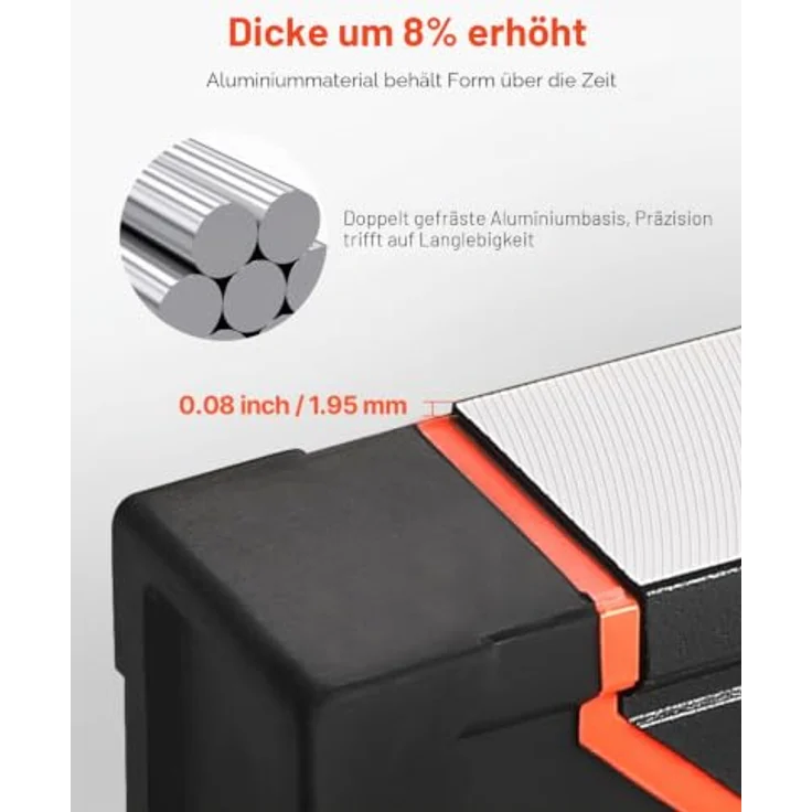 VEVOR 4-teiliges Torpedo-Wasserwaagen-Set, 120/60/40/25cm Kastenwasserwaagen-Set, hochpräzise 3-in-1 Messung, inkl. magnetischer 10 Zoll Wasserwaage, Aluminiumlegierung mit Aufbewahrungstasche – Bild 4