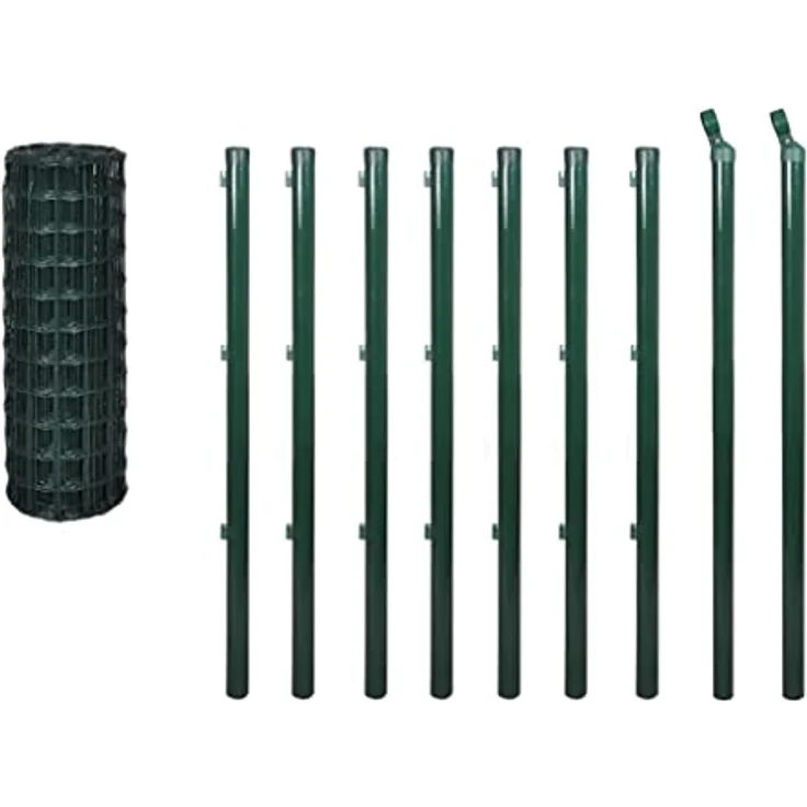 Gitterzaun-Satz Gitterzaun Gartenzaun Maschendraht 10 x 1,5m – Bild 2