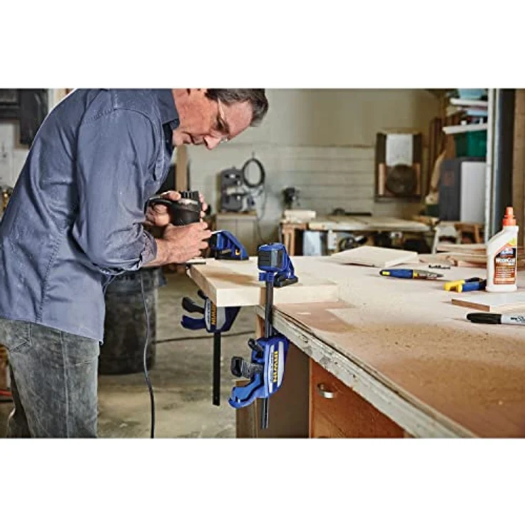 Irwin 10505942 XP Einhand-Zwinge 150 mm, extrem Haltekraft 250 kg, Spreizfunktion – Bild 6