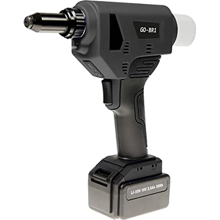 GOEBEL®- Akku Nieter Blindnietgerät Nietgerät GO-BR1 3,0/3,2/4,0/4,8/5,0 mm Blindniete Setzwerkzeug Setzgerät Akkunieter Blindnietsetzgerät Handnietmaschine Niet Nietmaschine Nietpistole – Bild 2