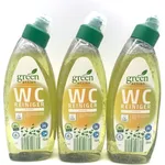 Green Action WC-Reiniger Zitrus 3x750ml – Pflanzlicher Toilettenreiniger gegen Kalk & Urinstein, frischer Duft