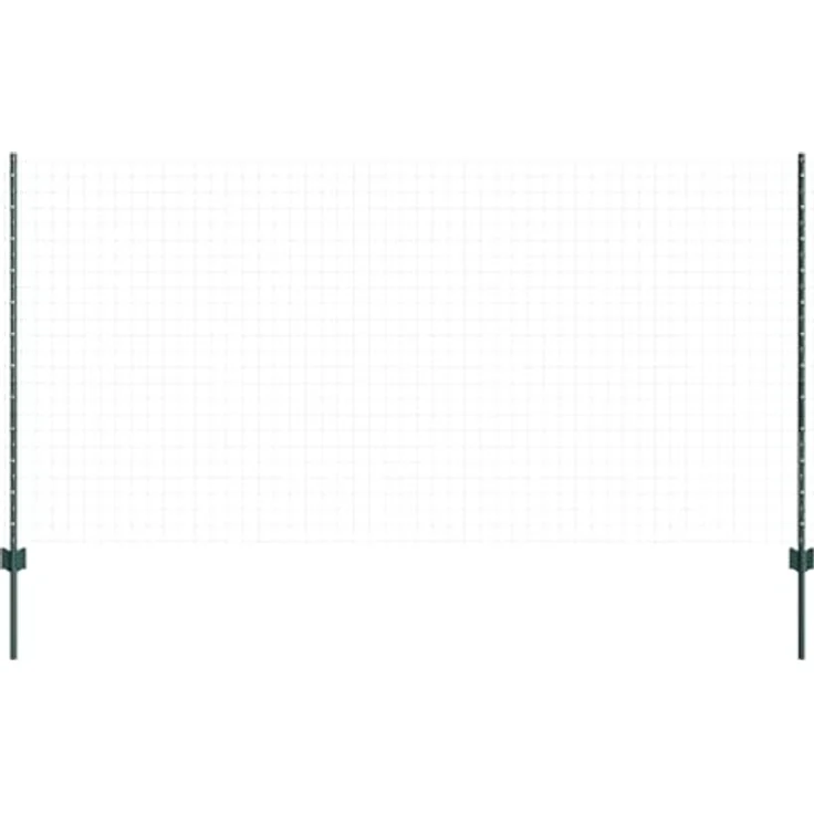 vidaXL Zaunpfosten Zaunpfähle, 2er Set U-Kanal, 160 cm, robustes Stahl, grün – Bild 3