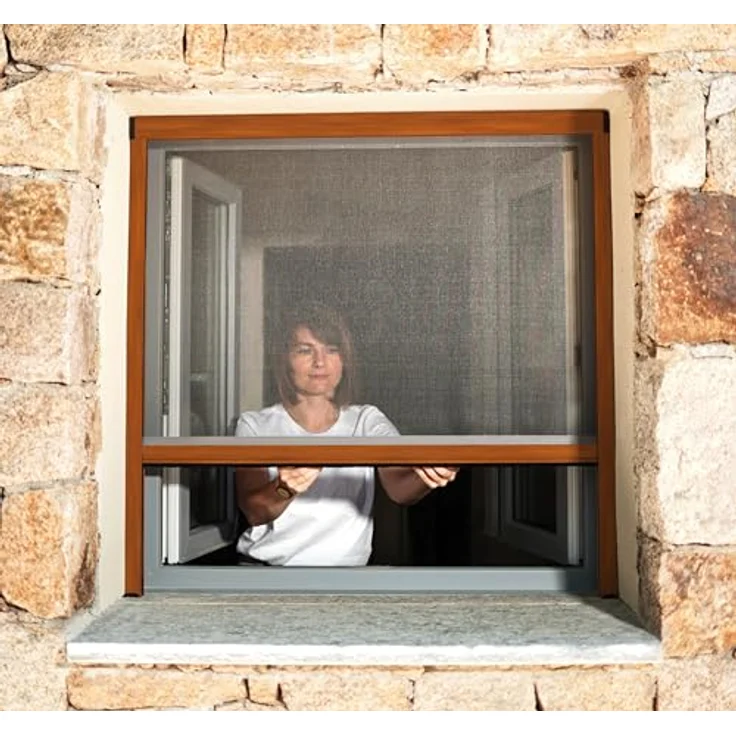 AvosDim.com Insektenschutzrollo Fenster & Tür Aluminium – Luxus, extrudiertes Aluminium in verschiedenen Farben, hochwertiges Moskitonetz aus Fiberglas – Bild 1