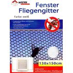 10er Set Fenster Fliegengitter weiß 130x150cm Fliegennetz Insektenschutz
