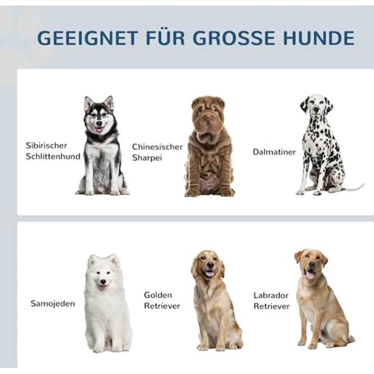 PawHut Hundenapf, 2 x 2L Futternapf, erhöhter Fressnapf mit Schublade, Edelstahlnapf, Futterstation für große Hunde, Kaffee – Bild 3