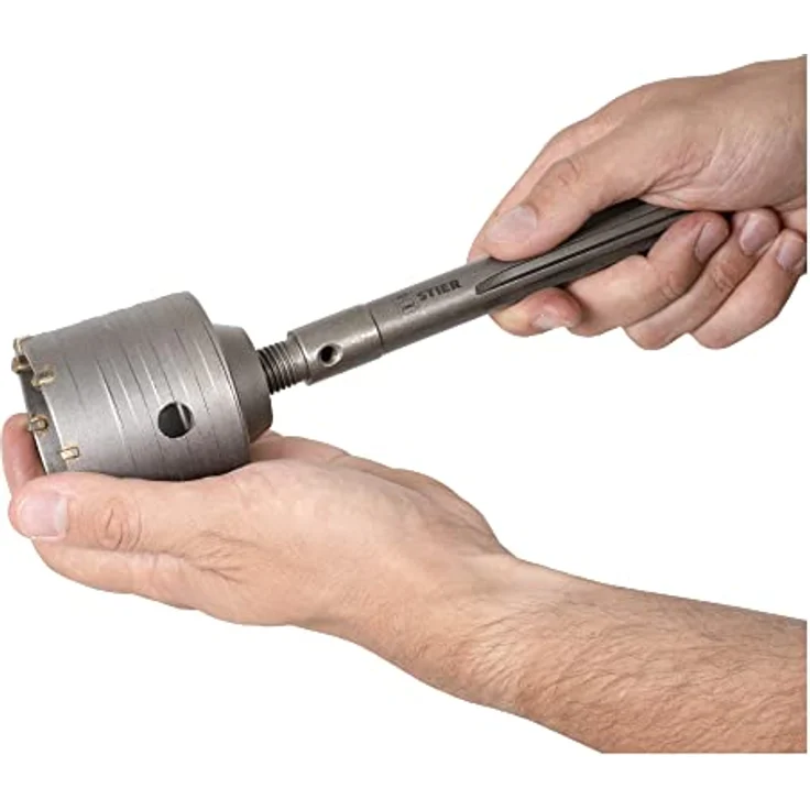 STIER Hohlbohrkrone 68 x 50 mm M16 - Robustes Gehäusematerial, ideal für Schalterdosen, 50 mm Arbeitslänge – Bild 4