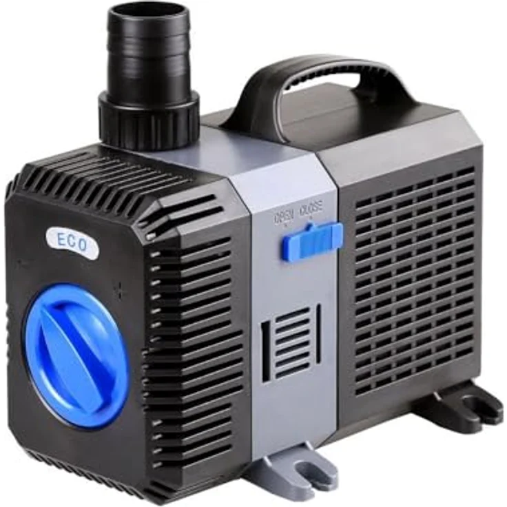 Aquaristikwelt24 CTP-3800 Aquarium & Teichpumpe, 20 Watt Motor, 3600 l/h, stufenlos regelbar, für Schmutzpartikel bis 6 mm – Bild 1