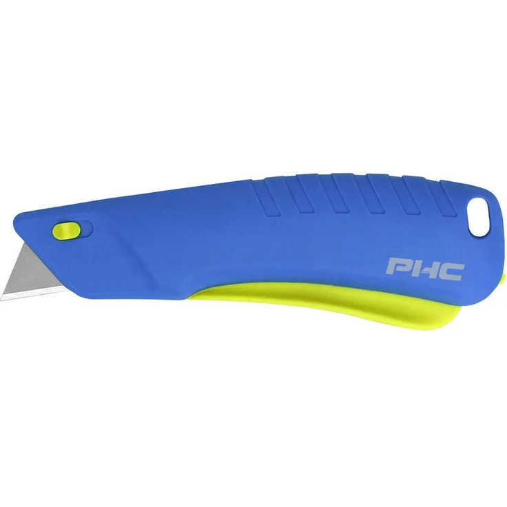 Berger & Schröter E12209-4-10 REBEL Zangengriffmesser, automatisches Sicherheitsmesser mit ergonomischem Druckauslöser, 17 mm Schnitttiefe