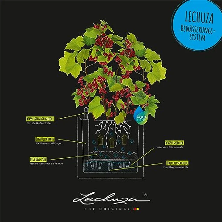 LECHUZA PILA Color Planter schiefergrau 15906 – Bild 5