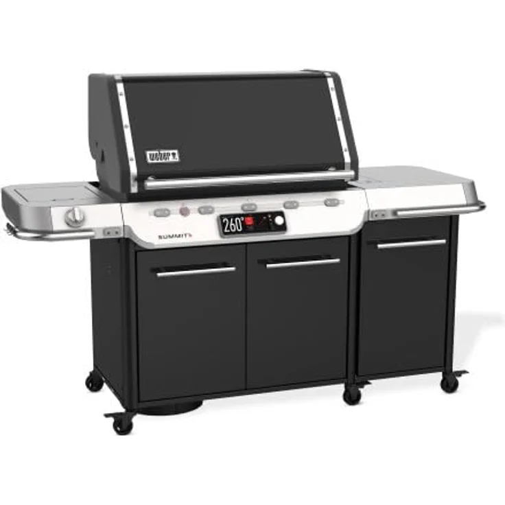 Weber Summit FS38X E, Smart Gasgrill mit 5 Brennern, Touchscreen und Smartphone-Steuerung, schwarz – Bild 3