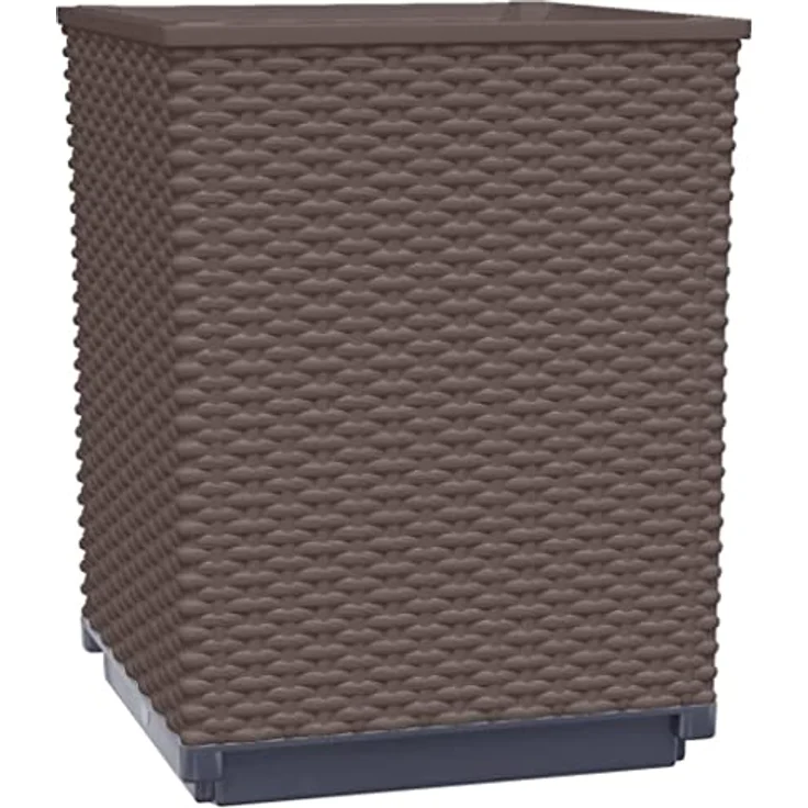 vidaXL Pflanzkübel 2er Set, braun, 30x30x37 cm aus strapazierfähigem Polypropylen – Bild 4