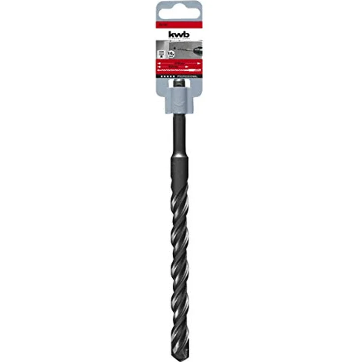 kwb SDS plus HB 44 Hammerbohrer Ø 16,0 mm, 210 mm Länge, hochtemperatur gelötete Hartmetallschneide, mehrfach Spirale, PGM zertifiziert – Bild 2