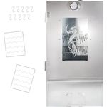 LEMODO Räucherofen 80x39,5x27,5 cm, Kalträucherofen aus legiertem Stahl mit umfangreichem Zubehör, Tischräucherofen mit Thermometer und großer Räucherkammer