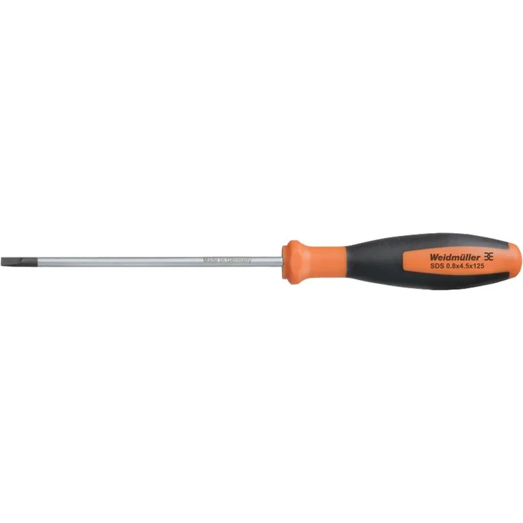 Weidmüller SDS 0.8X4.5X125 Schlitz-Schraubendreher, Klingenbreite 4.5mm, Klingenlänge 125mm, 1 Stück