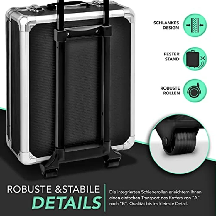 TRESKO 949 tlg Werkzeugkoffer Anthrazit Werkzeugkasten Werkzeugbox Werkzeugkiste Trolley Set – Bild 4