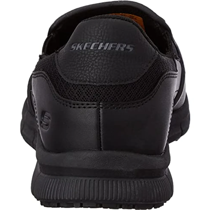 Skechers NAMPA-GROTON Berufsschuh Slipper für Gastronomie, Pflege, Krankenhaus mit Strecheinsätzen, schwarz – Bild 3