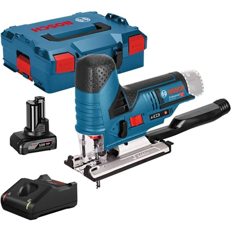 Bosch Akku-Stichsäge GST 12V-70, kompakte Stabform mit 1x 4,0 Ah Akku und Ladegerät in L-Boxx