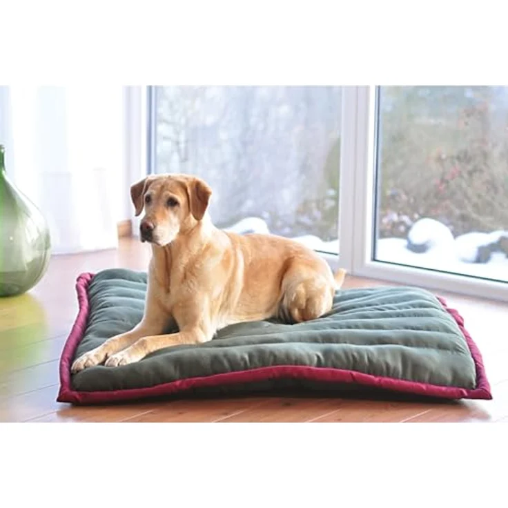 Aumüller Liegekissen Canvas für Hunde Olive/Pink - 120 cm – Bild 3