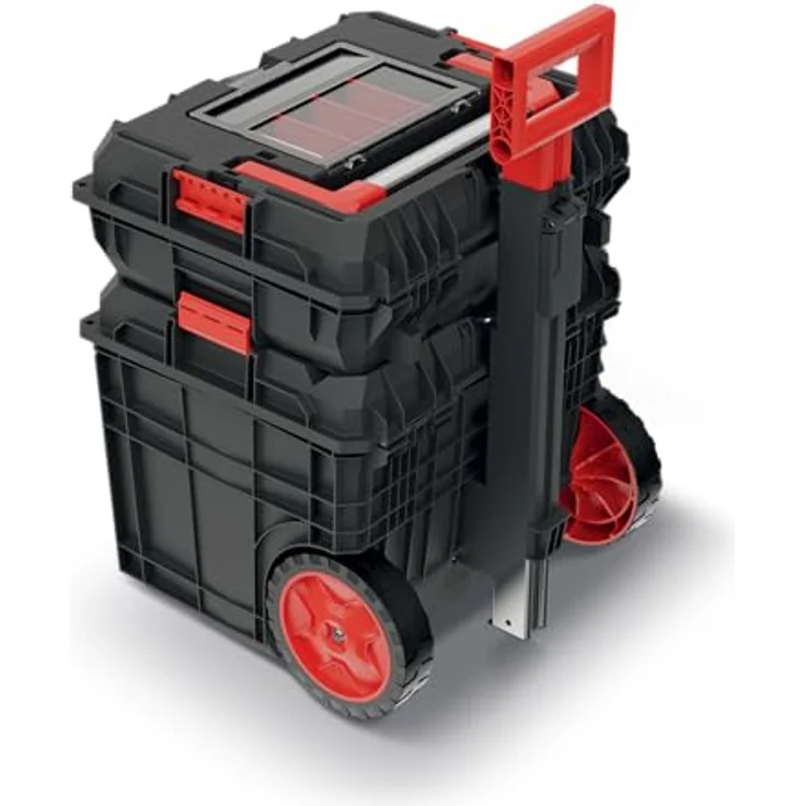 Prosperplast Kistenberg C Block Alu Log, Werkzeugkoffer mit durchdachter Organisation und robustem Aluminium-Gehäuse, 70 cm tief – Bild 2