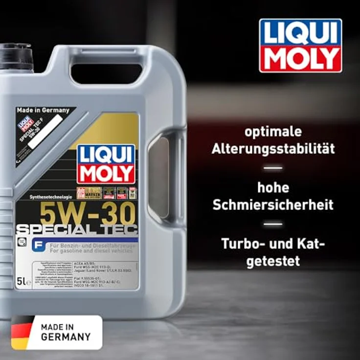 LIQUI MOLY 3853 Motoröl Special Tec F 5W-30 Motorenöl Leichtlauf Motor Öl 5L – Bild 2