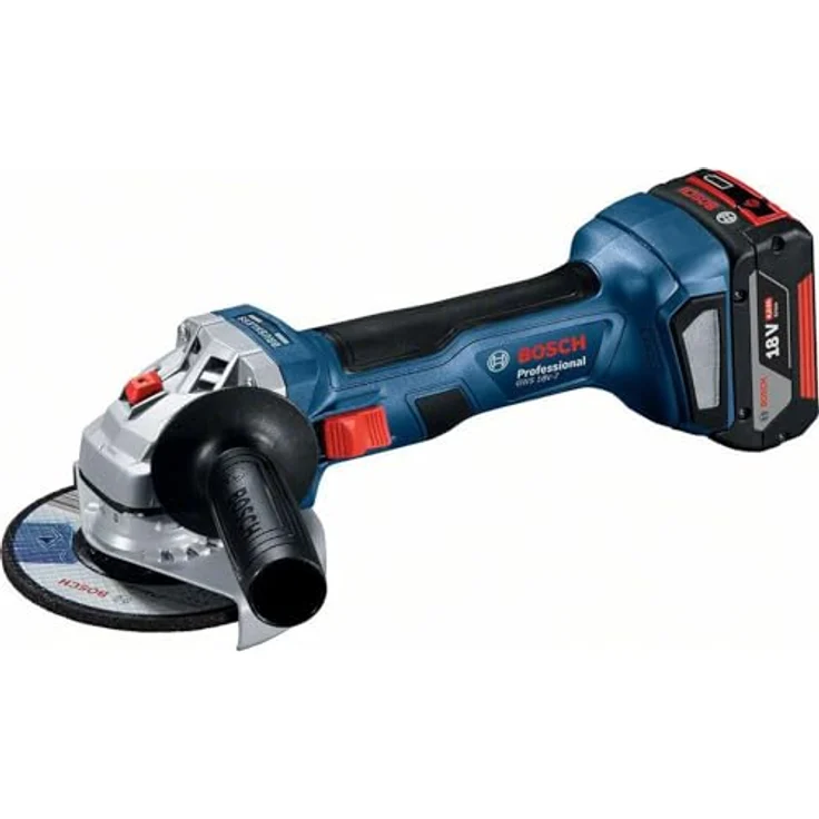 Bosch Combo Kit GWS 18V-7 & GBH 18V-22, Akku-Winkelschleifer und Akku-Bohrhammer mit 2x 4,0 Ah Akku, Ladgerät und Tasche – Bild 5