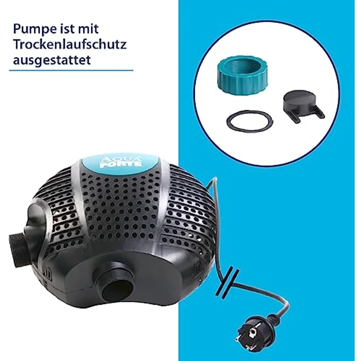 Aqua Forte Filter-/Teichpumpe O-Plus 20000, 200W, 19m³/h, Förderhöhe 7m – Bild 5