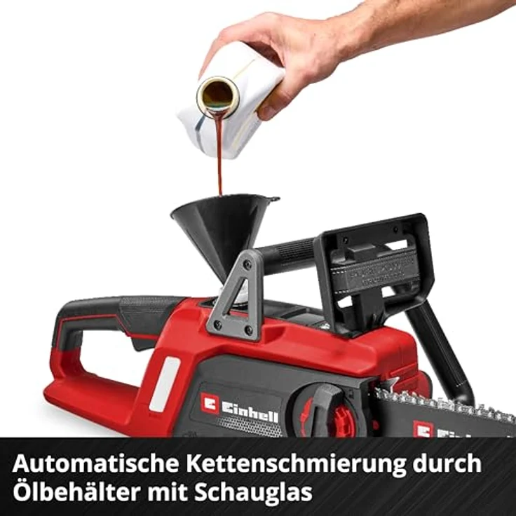 Einhell GE-LC 18/25 Li BL Solo, Akku Kettensäge mit 25 cm Schwertlänge und bürstenlosem Motor – Bild 7