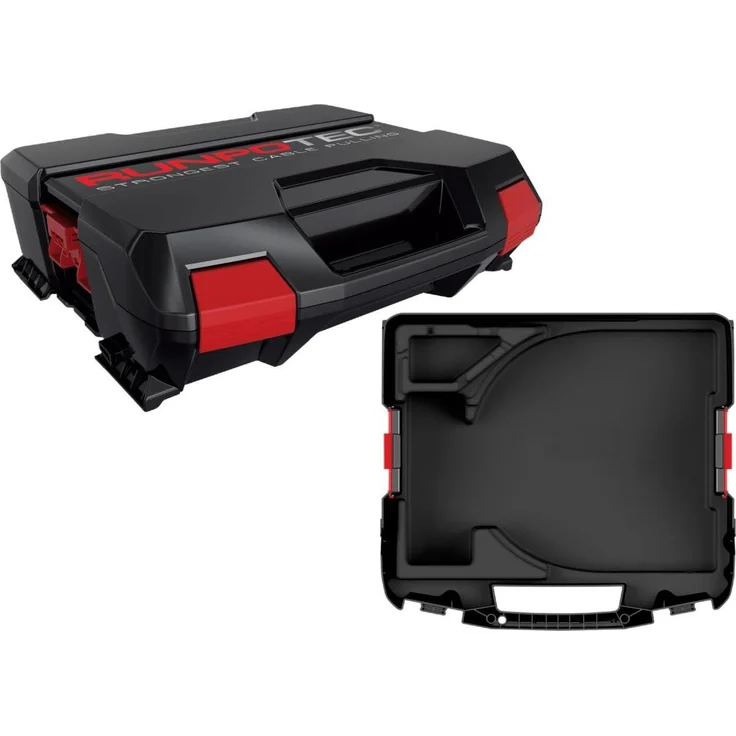 Runpotec RUNPO 20613 Systemkoffer UNIVERSAL mit Koffereinlage, stapelbar, Klicksystem, spritzwassergeschützt