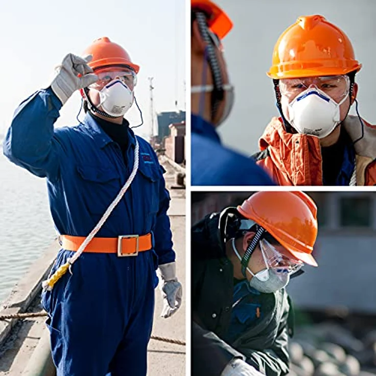 Dräger Schutzbrille X-pect 8110 | Überbrille auch für Brillenträger | Für Baustelle, Labor, Werkstatt und Fahrrad-Fahren | Leicht, klar und mit indirekter Belüftung | 3 St. – Bild 4