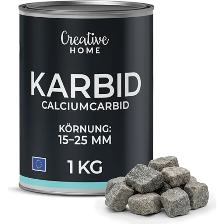 Creative Home Vergrämungsmittel Karbid, Reines Calciumcarbid Granulat, 1000 g, für Wühlmäuse und Maulwürfe, Krönung 15-25 mm
