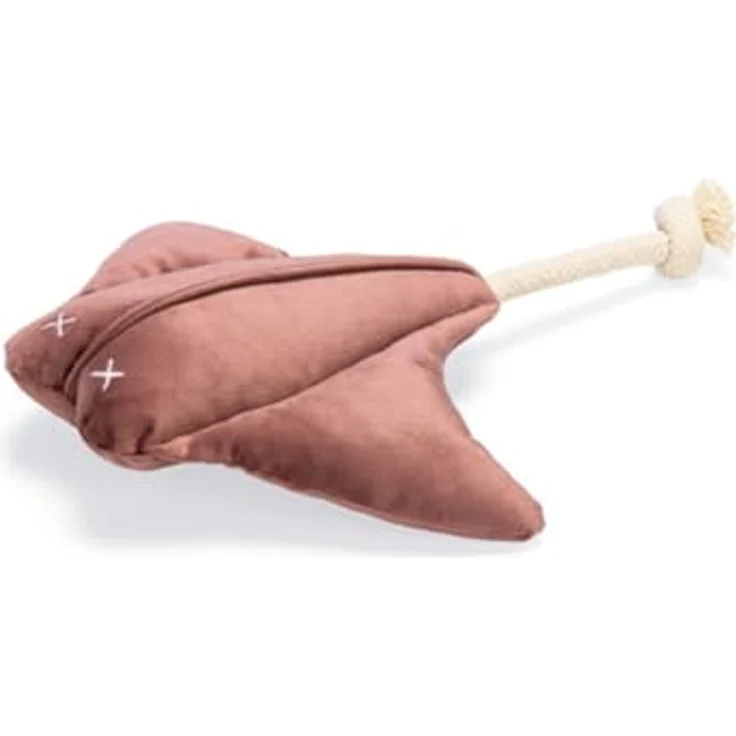Designed by Lotte Rog Anum, Hundespielzeug aus Velvet in Rosa, 19x24x7 cm - Stundenlanger Spielspaß