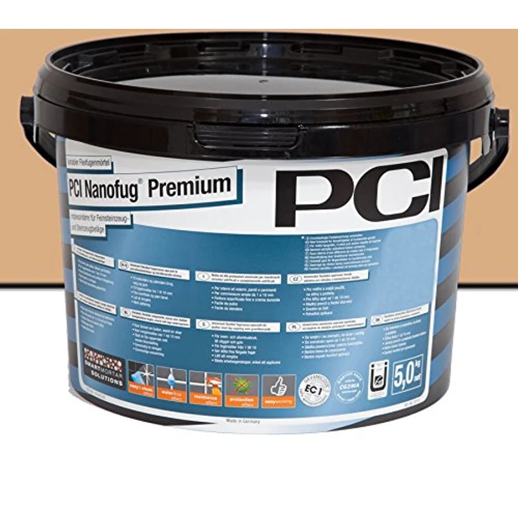 PCI Fugenmörtel PCI Nanofug® Premium Nr. 03 caramel, flexibler Fugenmörtel für Fliesen und Natursteine, 5 kg – Bild 1